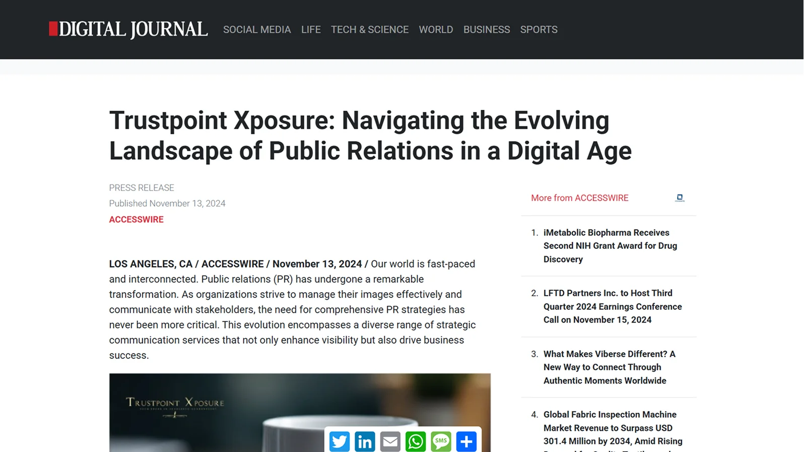 Digital Journal: Innovation in Focus