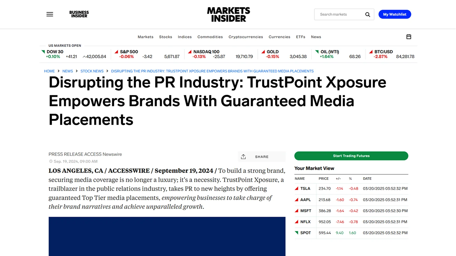 Business Insider: Driving Industry Change