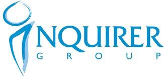 Inquirer Group logo in blue with abstract human figureInquirer Group logo in blue with abstract human figure