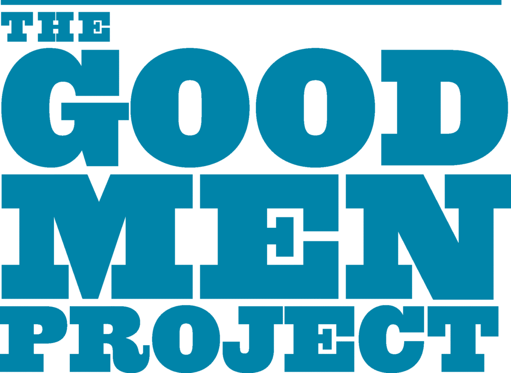The Good Men Project logo in bold blue text representing media and storytelling about modern masculinity.