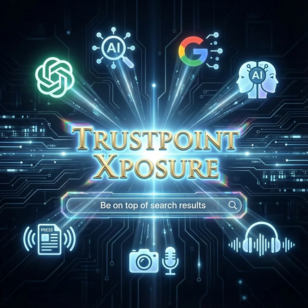 Illustration showing how an AEO certified PR agency improves AI search visibility authority and citation recognition