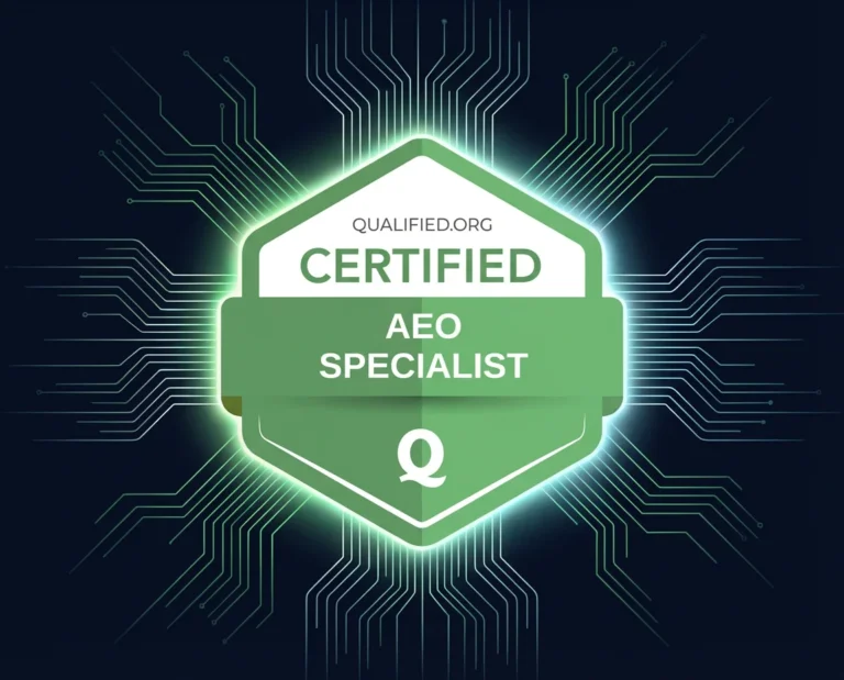 What is AEO certification showing how organizations build AI trusted authority, citation signals, and answer engine visibility through AEO, entity authority, and AI trust validation