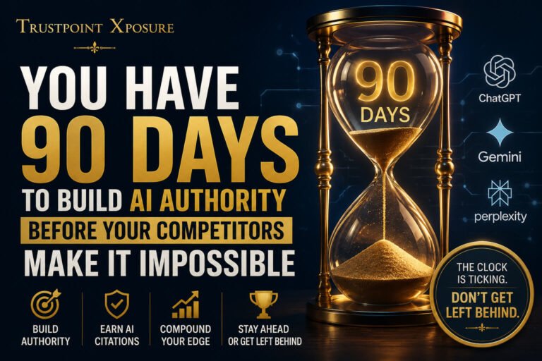 You Have 90 Days to Build AI Authority Before Your Competitors Make It Impossible