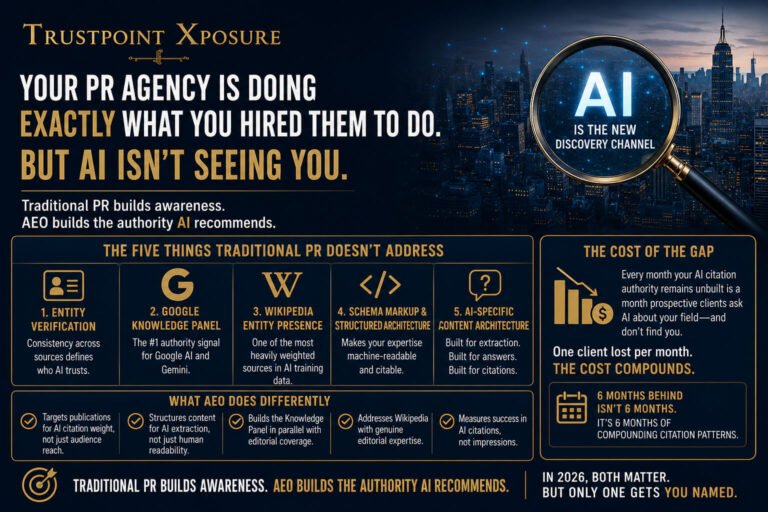 Why Your Current PR Agency Cannot Build AI Citation Authority, and What the Difference Costs You Every Month