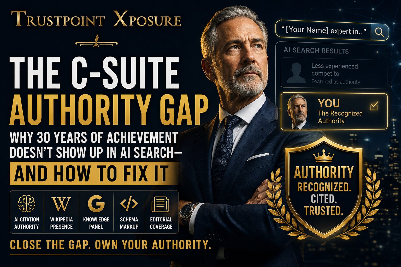 The C-Suite Authority Gap in AI Search