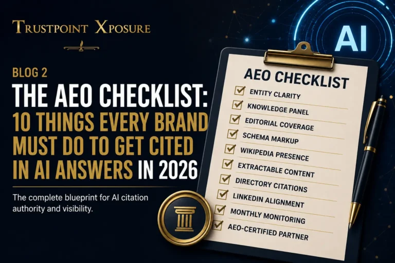 The AEO Checklist: 10 Steps to Get Cited in AI Answers