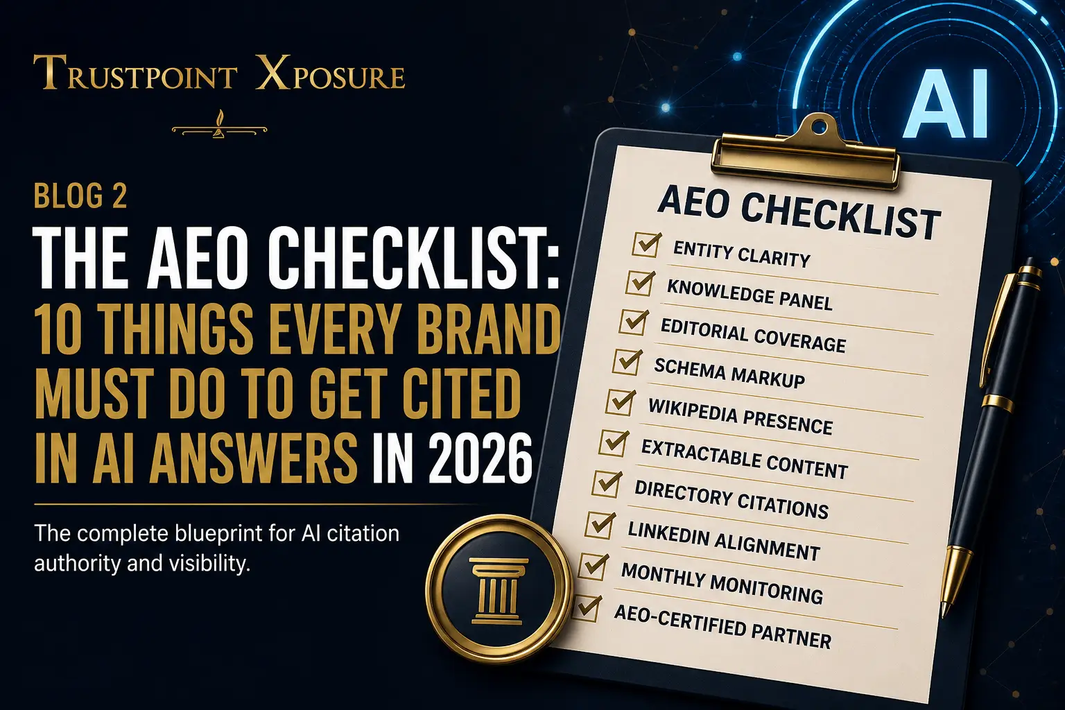 The AEO Checklist: 10 Steps to Get Cited in AI Answers