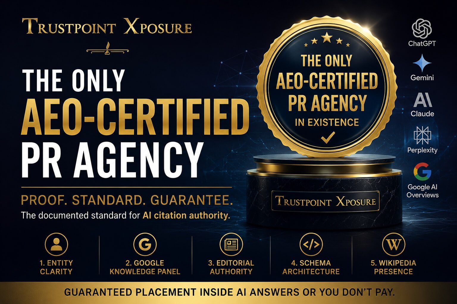 Why Trustpoint Xposure Is the Only AEO-Certified PR Agency