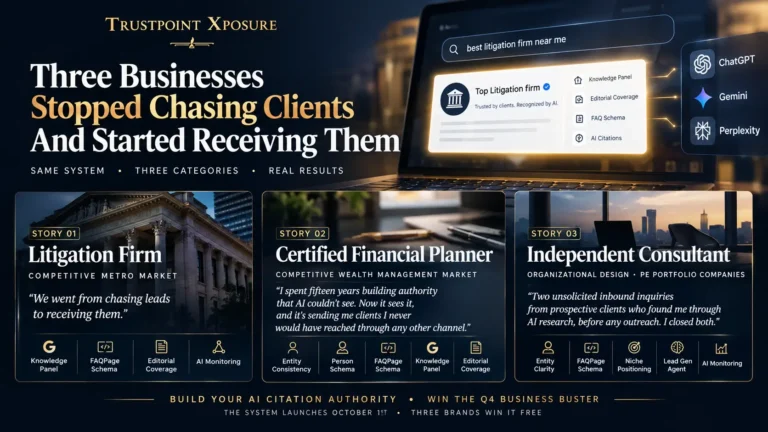 How Three Businesses Started Getting AI Recommended Clients